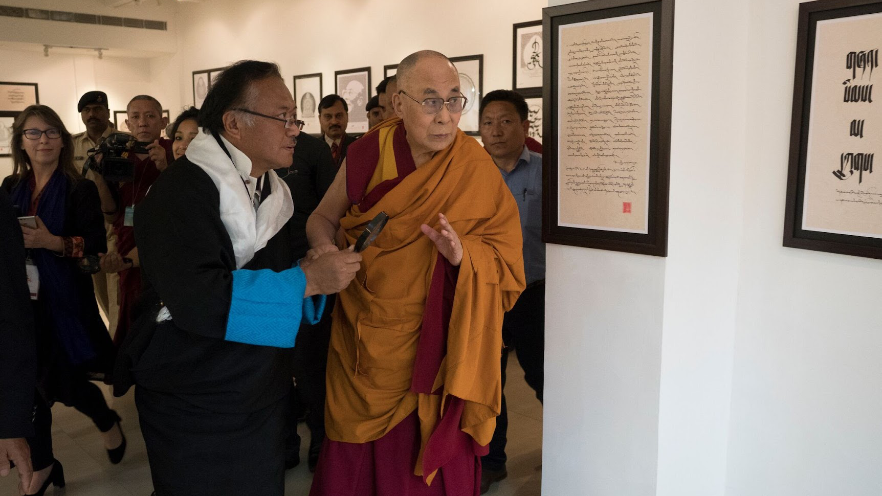 Jamyang with HH the Dalai Lama.